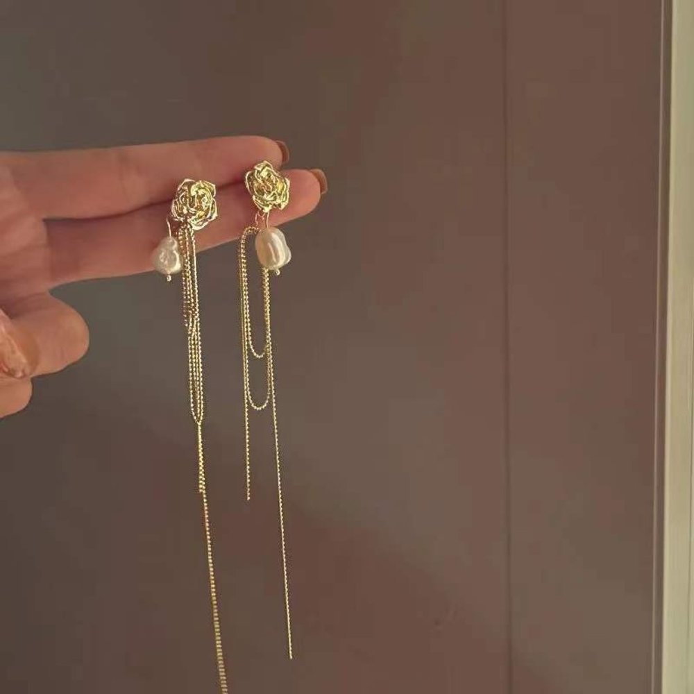 Hand Made Freshwater Pearl 925 Sliver Earring
